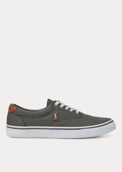 Polo Ralph Lauren Thorton Washed Twill Sneakers Herre Danmark (LWXRZ1927)